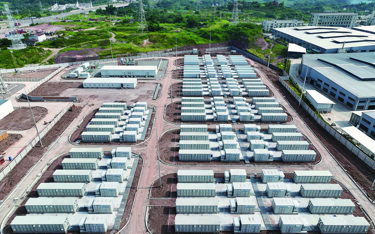 Vue aérienne de la centrale de stockage de Yongchuan, à Chongqing